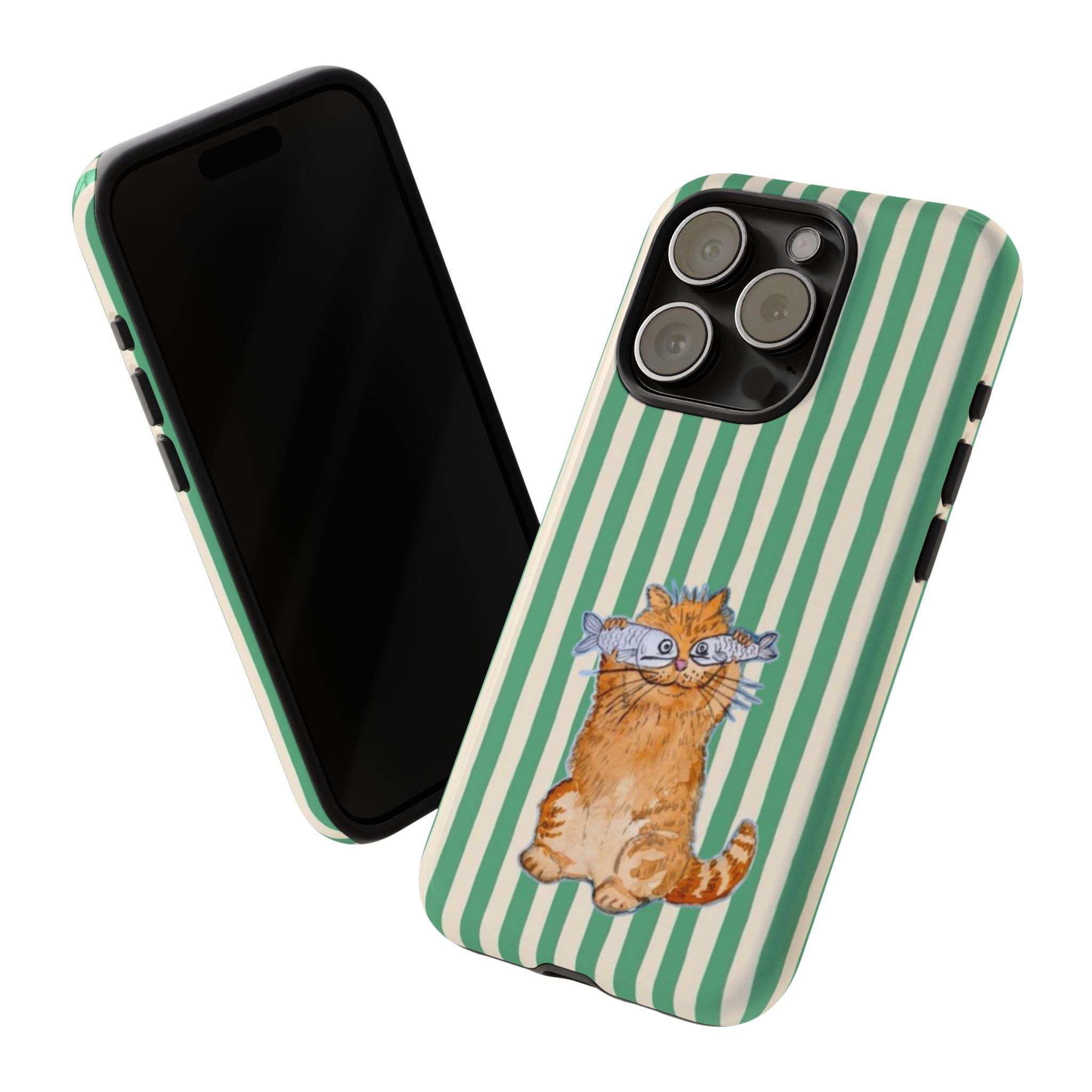 Fun Kitty n Fish - Phone Case