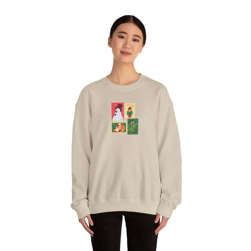 Christmas Stamps - Unisex Crewneck Sweatshirt