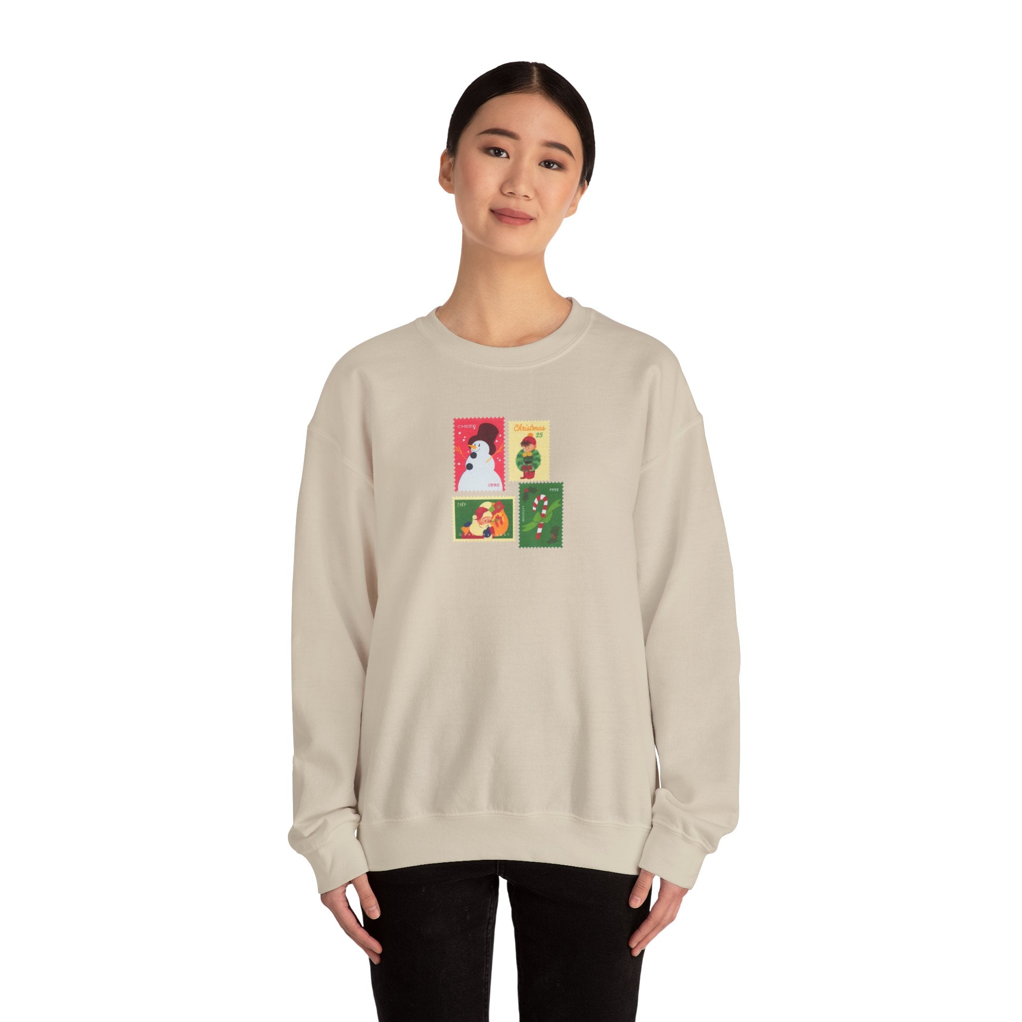 Christmas Stamps - Unisex Crewneck Sweatshirt