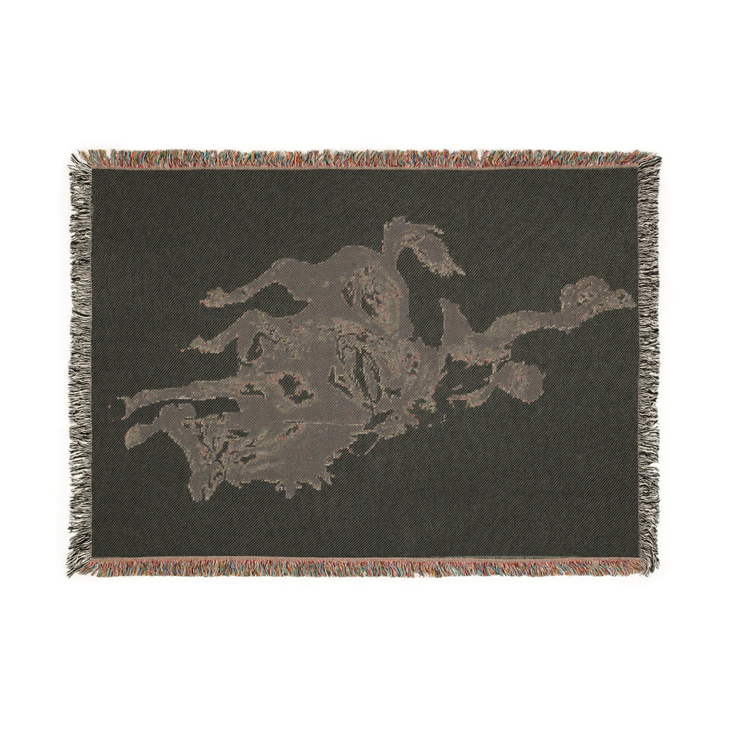 Rustic Cowboy Woven Blanket