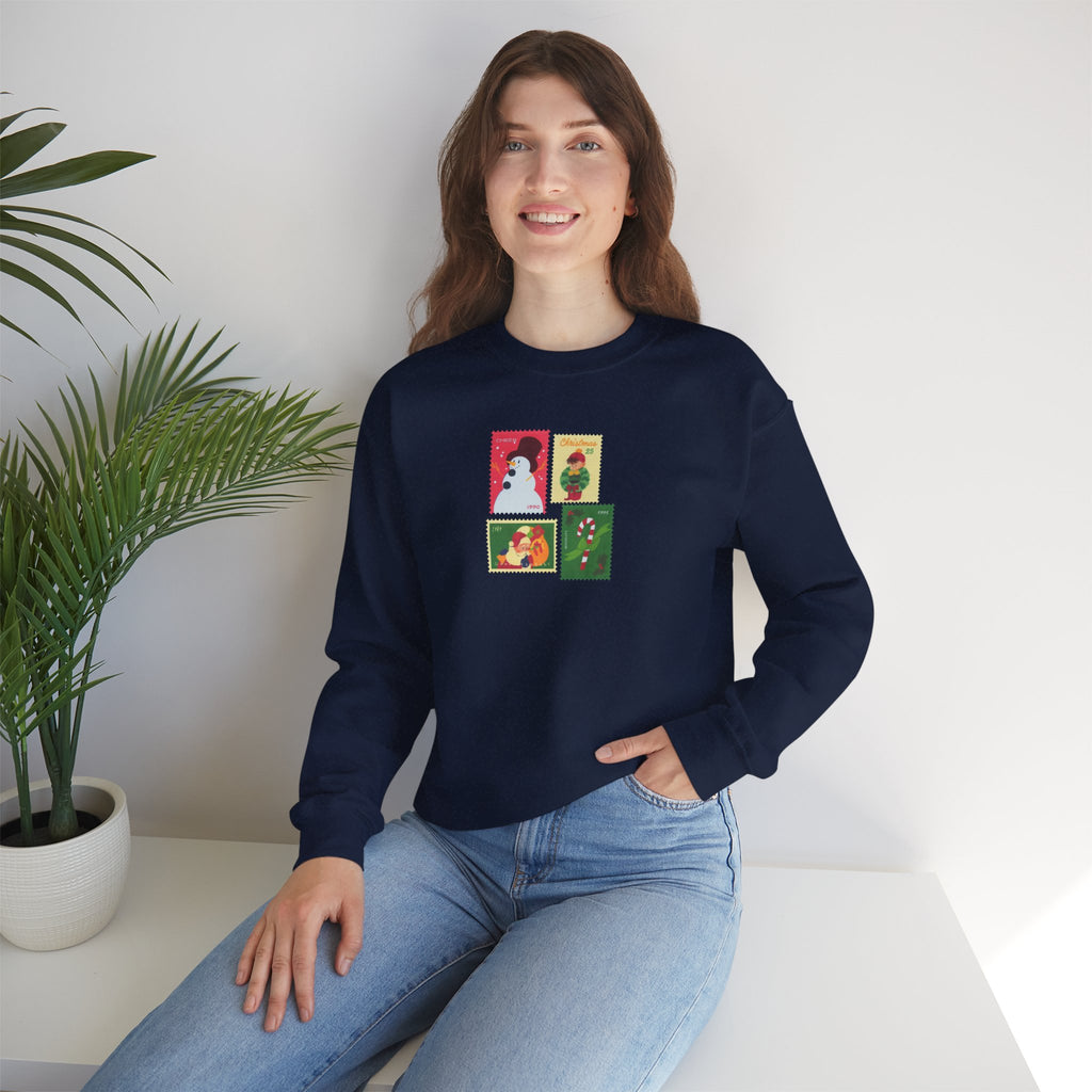 Christmas Stamps - Unisex Crewneck Sweatshirt