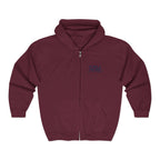 Salt of the Earth logo, Embroidered Unisex Zip Hoodie