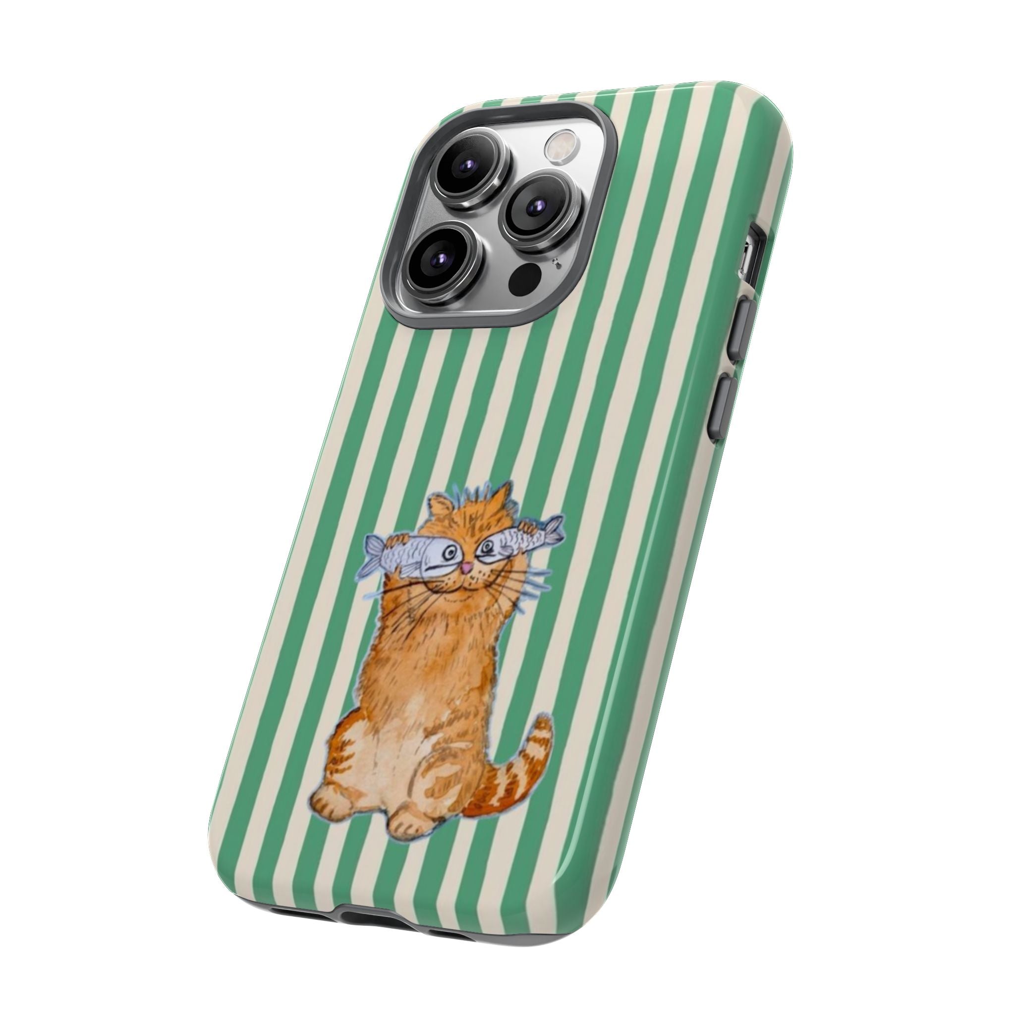 Fun Kitty n Fish - Phone Case