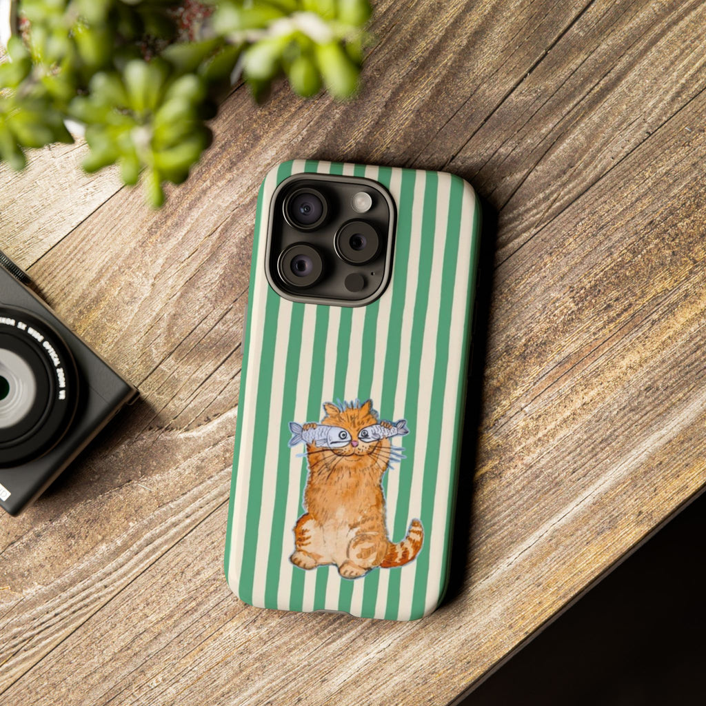 Fun Kitty n Fish - Phone Case