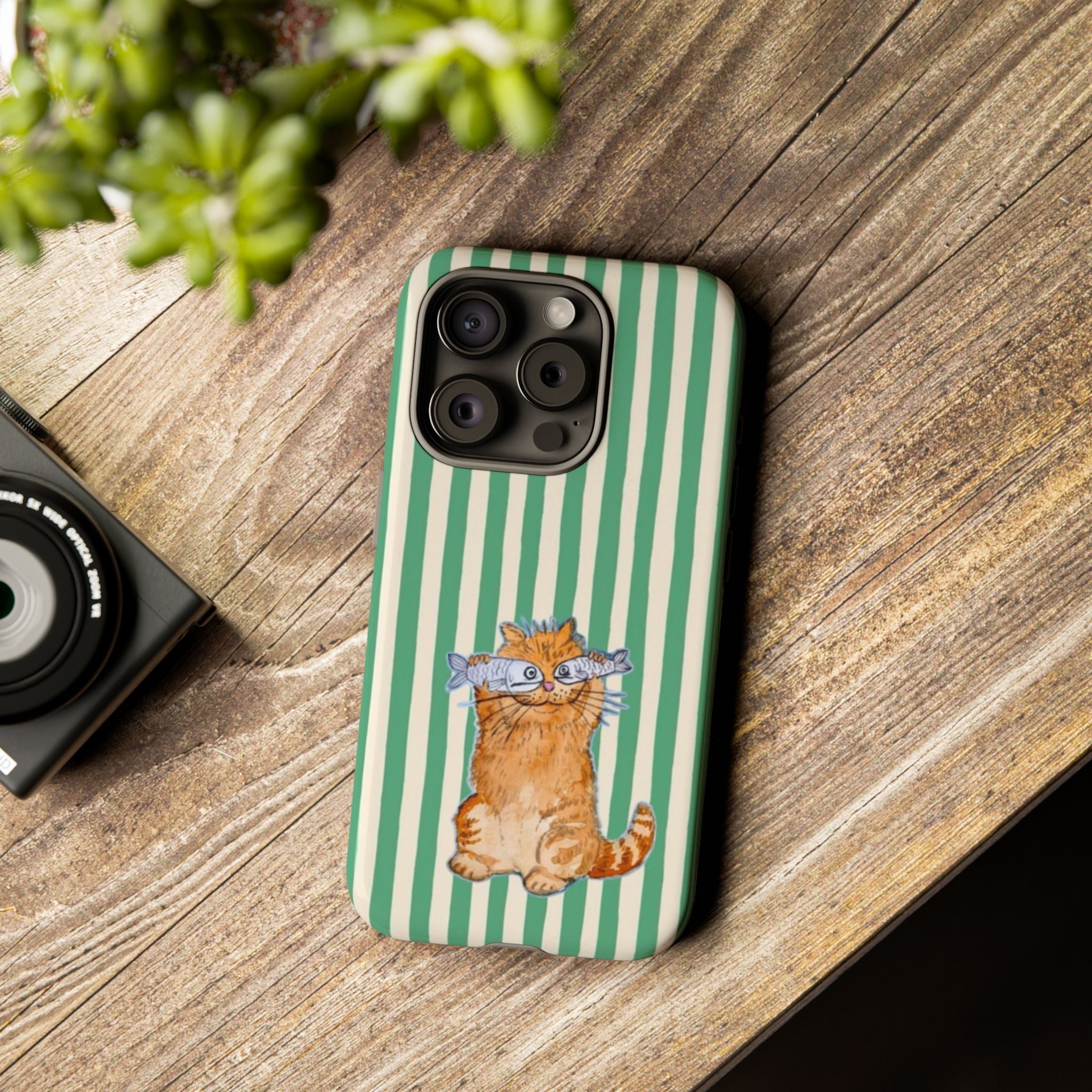 Fun Kitty n Fish - Phone Case