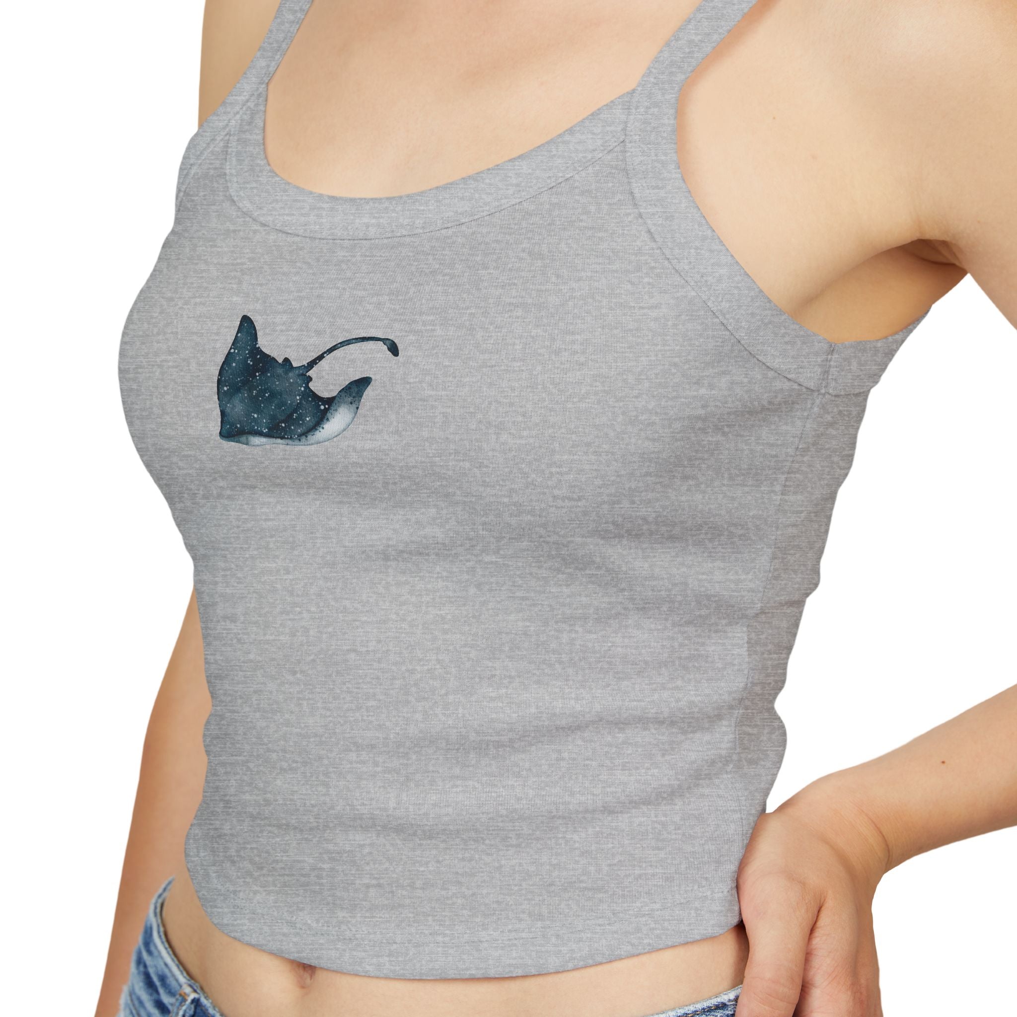 Stingray Print Spaghetti Strap Tank Top