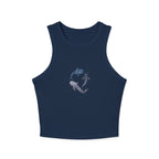 Whale Shark Trio Print Racer Tank Top