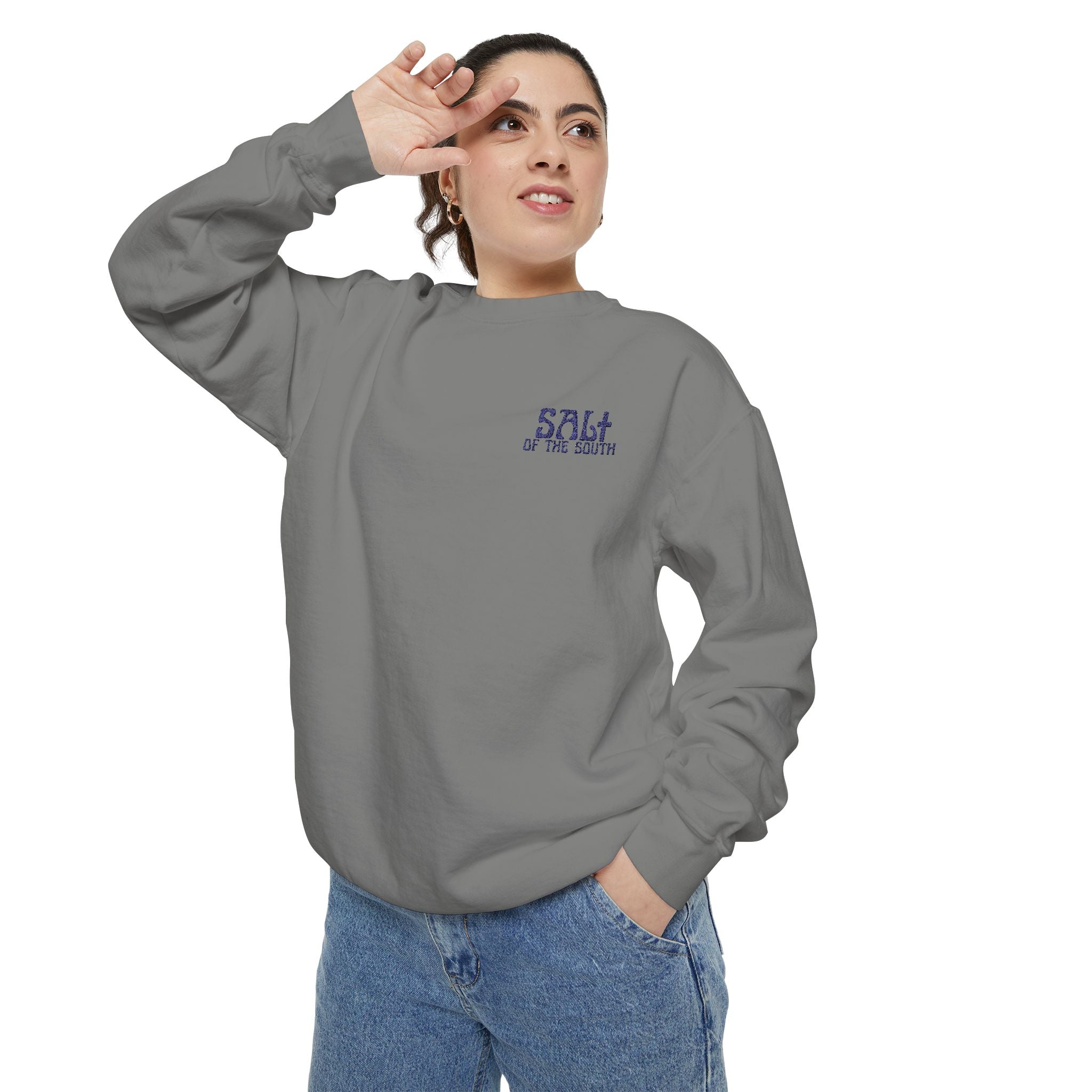 Salt of the South logo, Embroidered Crewneck Sweatshirt