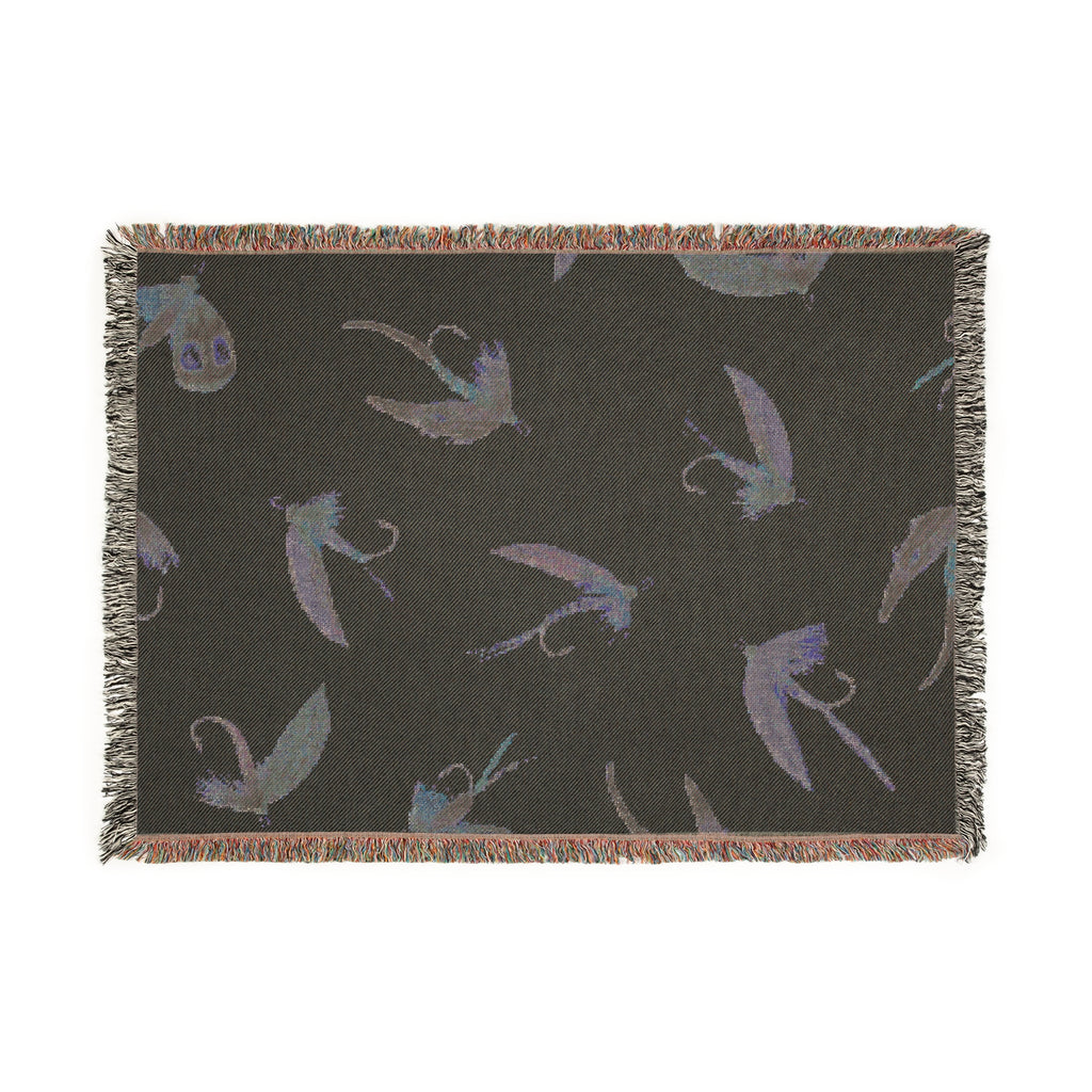 Fishing Lure Woven Blanket