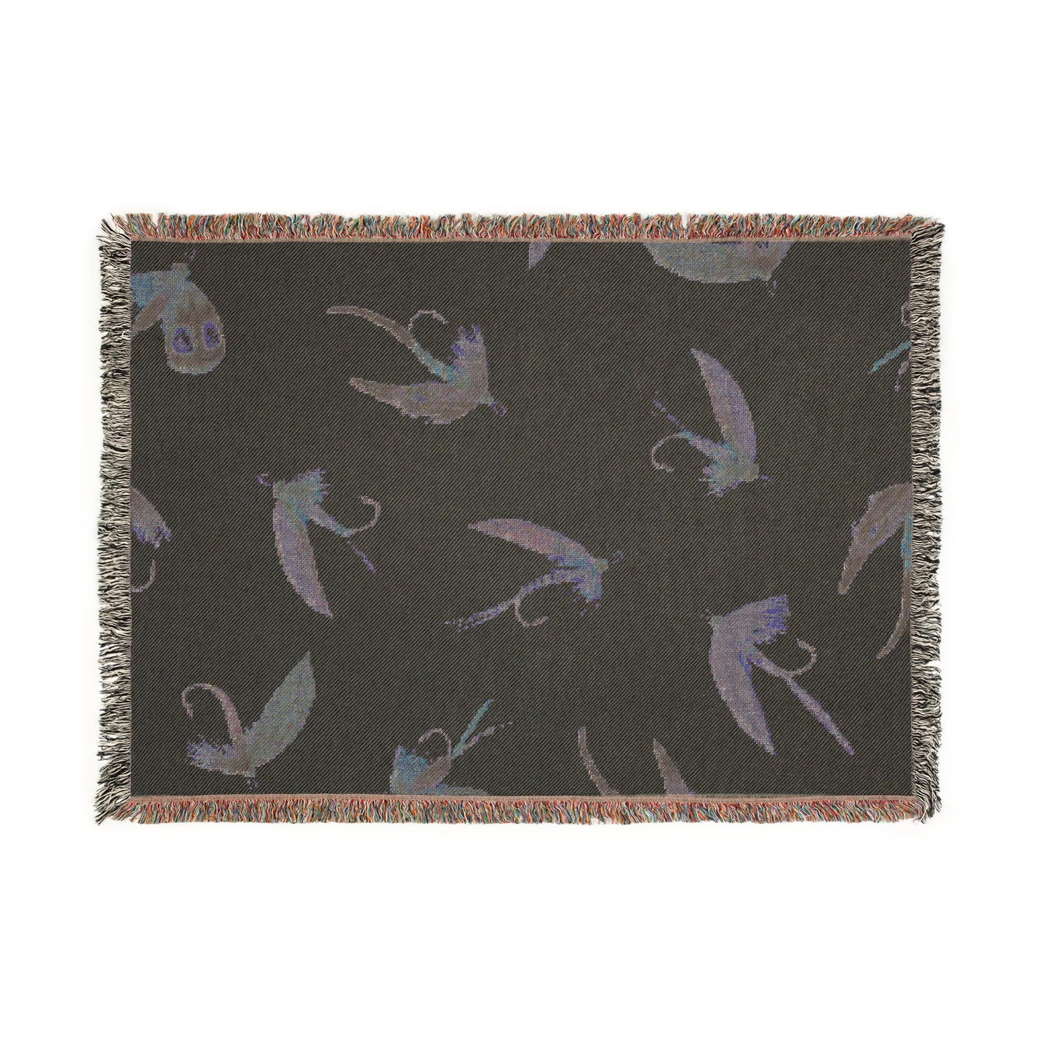 Fishing Lure Woven Blanket