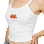 Crab Print Spaghetti Strap Tank Top