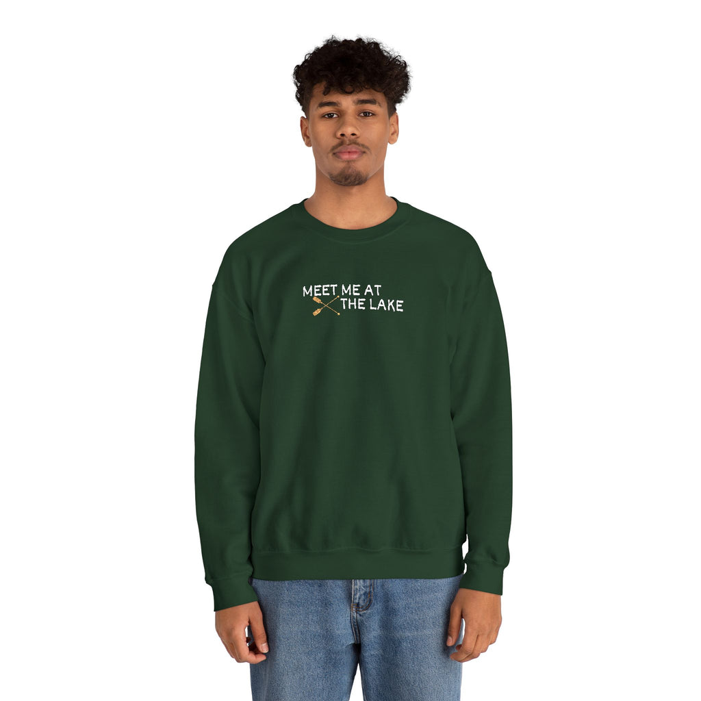 Meet me at the Lake Embroidered Unisex Sweatshirt Crewneck