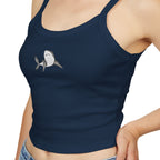 Shark Print Spaghetti Strap Tank Top
