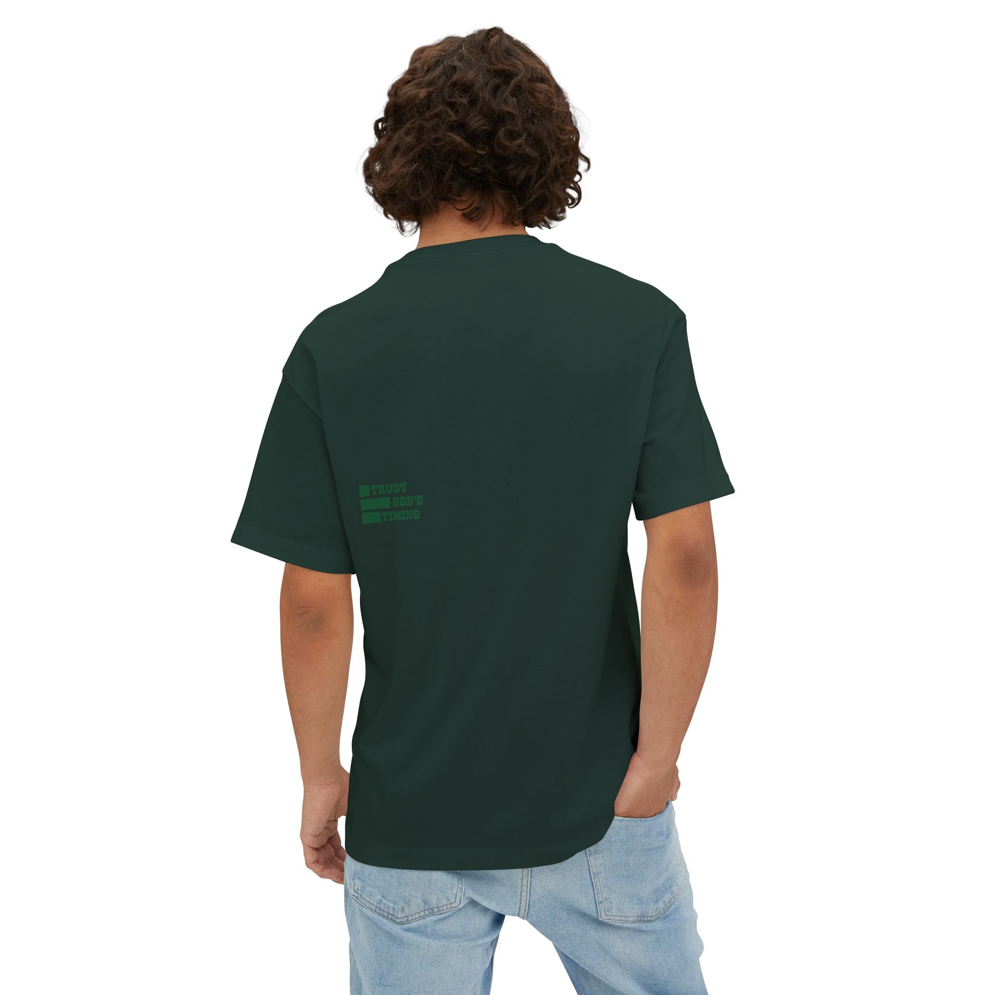 Trust God's Timing Unisex Oversized Boxy Tee