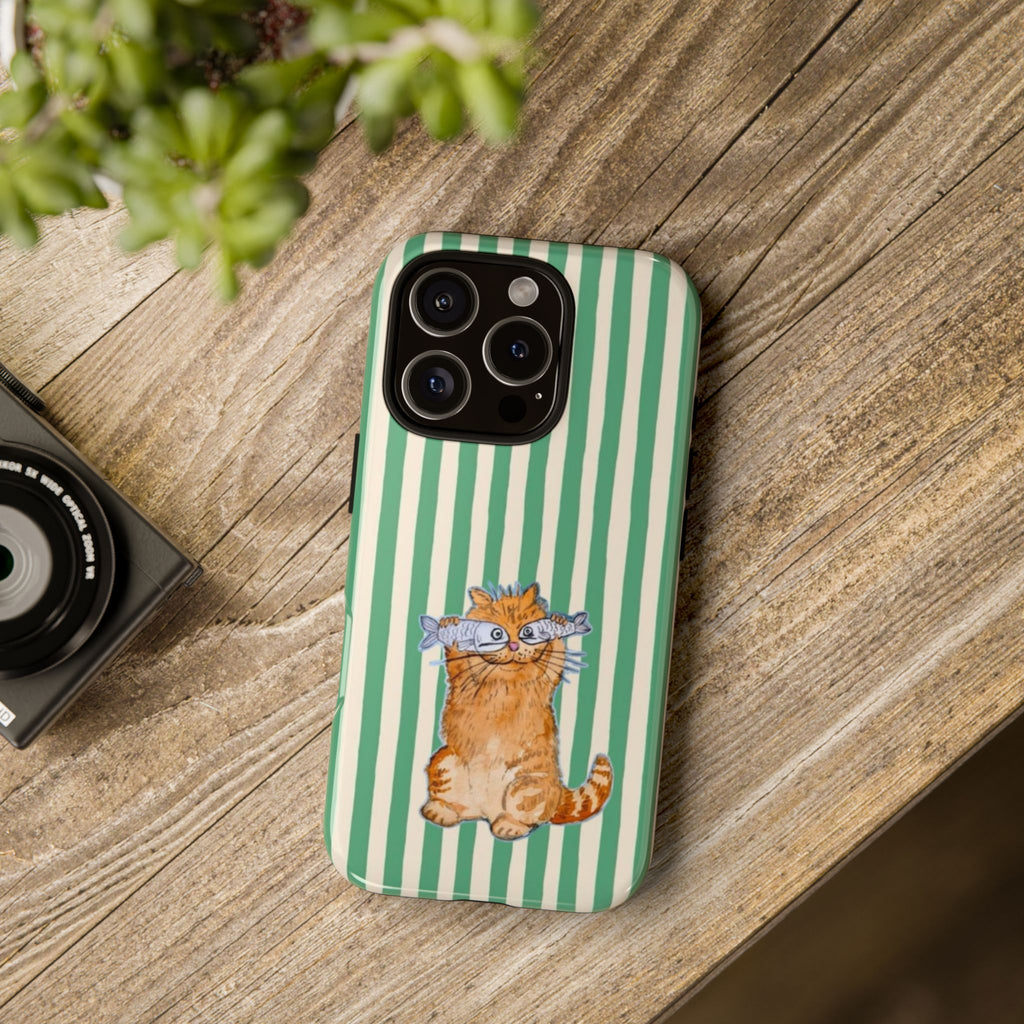 Fun Kitty n Fish - Phone Case