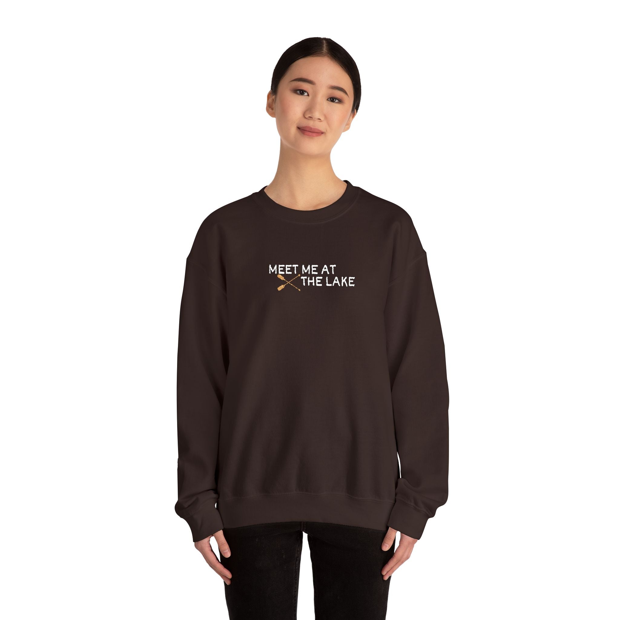 Meet me at the Lake Embroidered Unisex Sweatshirt Crewneck
