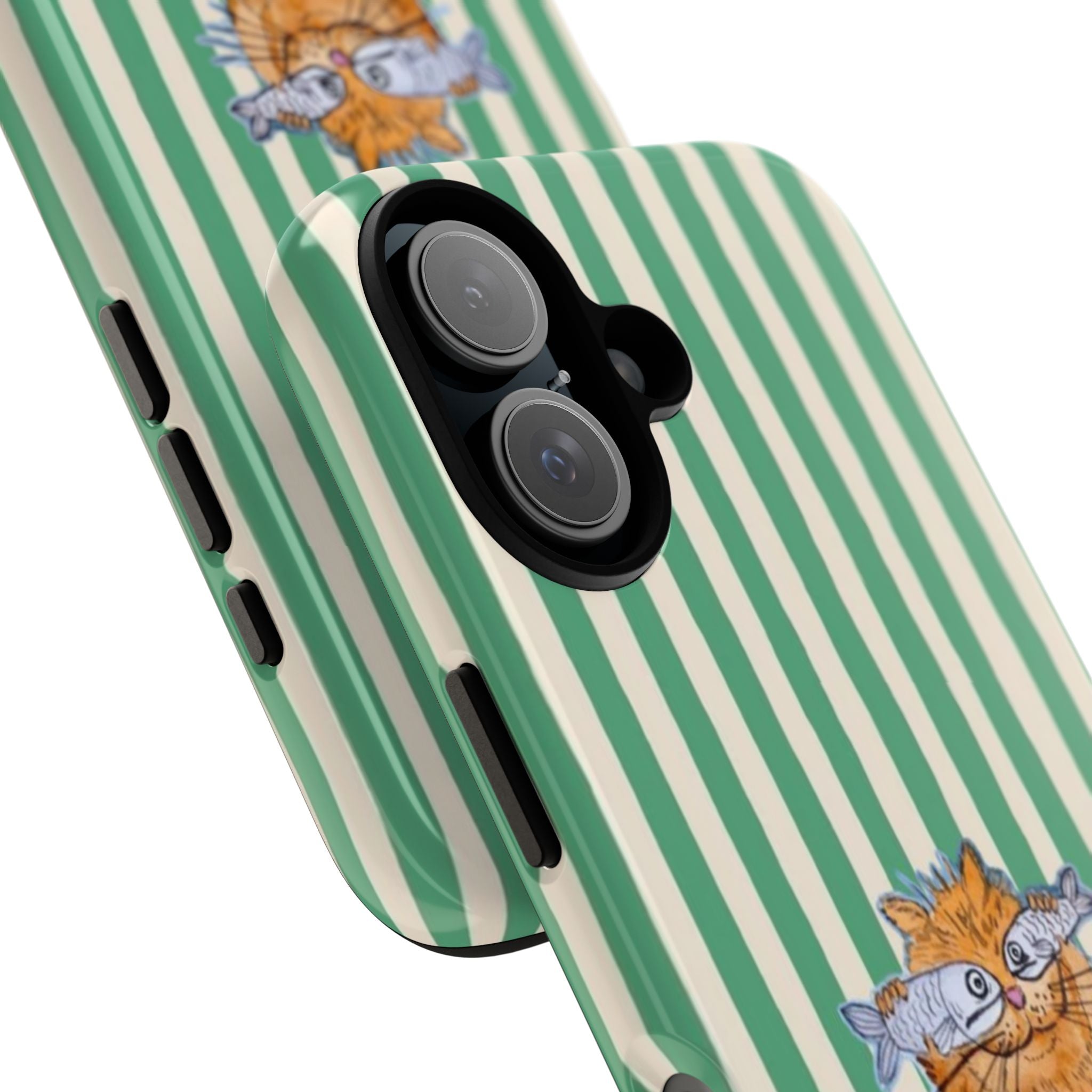 Fun Kitty n Fish - Phone Case