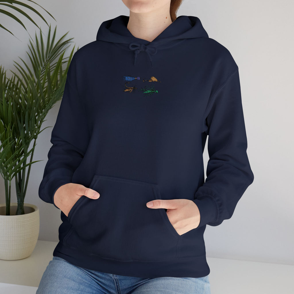 Embroidered Fishing Lure Unisex Hoodie
