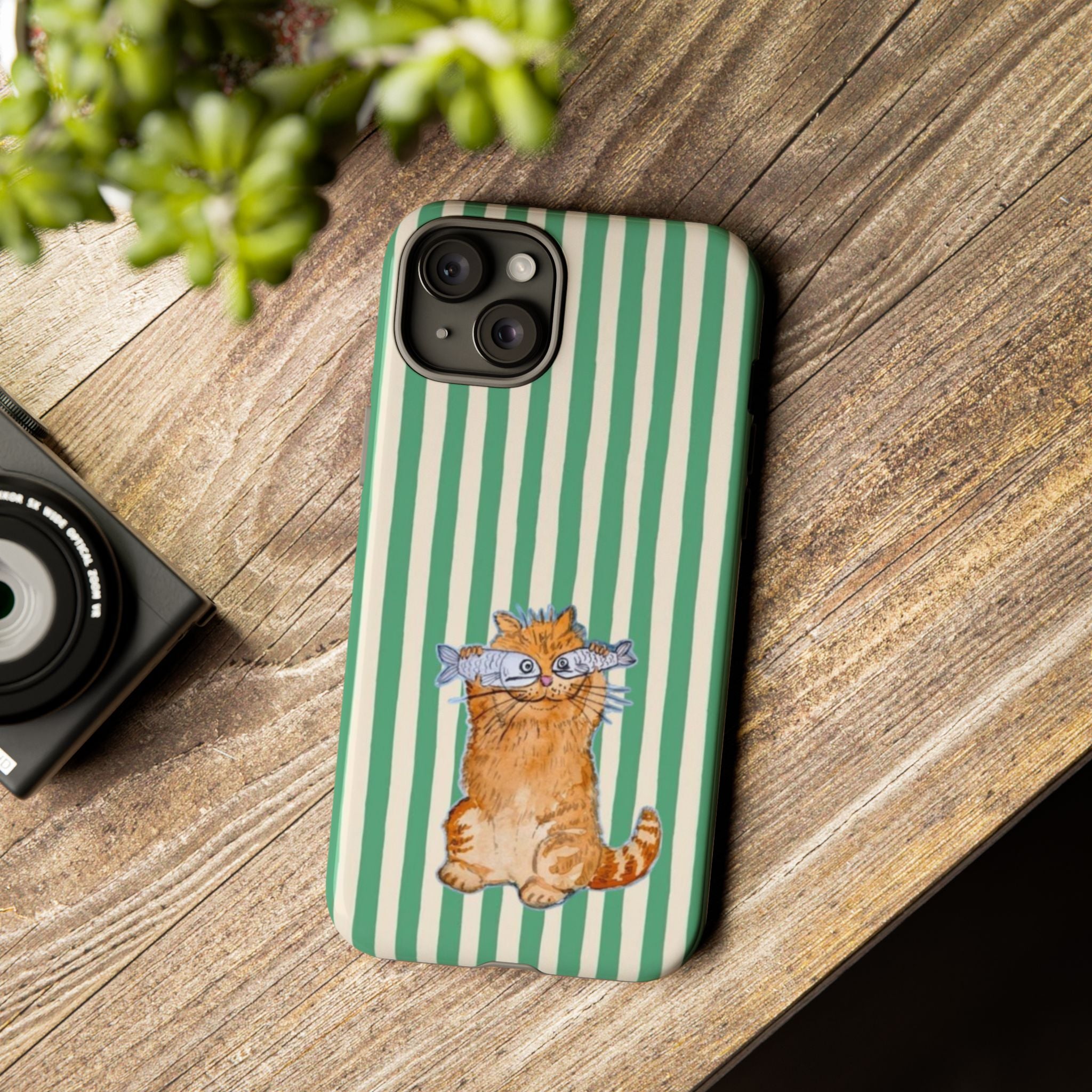 Fun Kitty n Fish - Phone Case