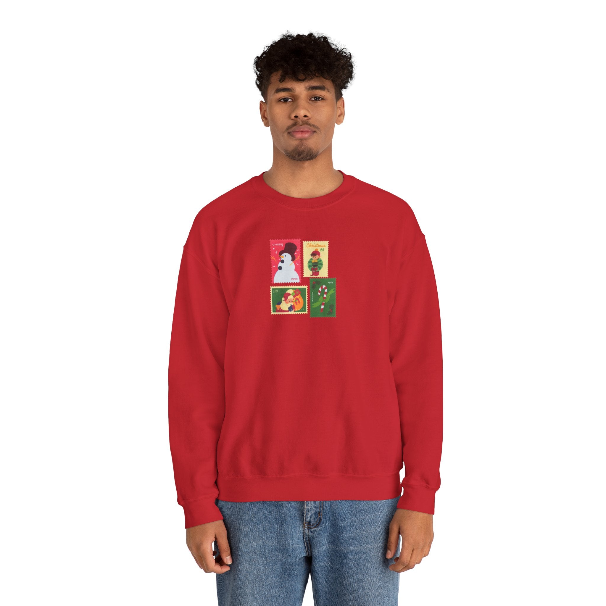Christmas Stamps - Unisex Crewneck Sweatshirt