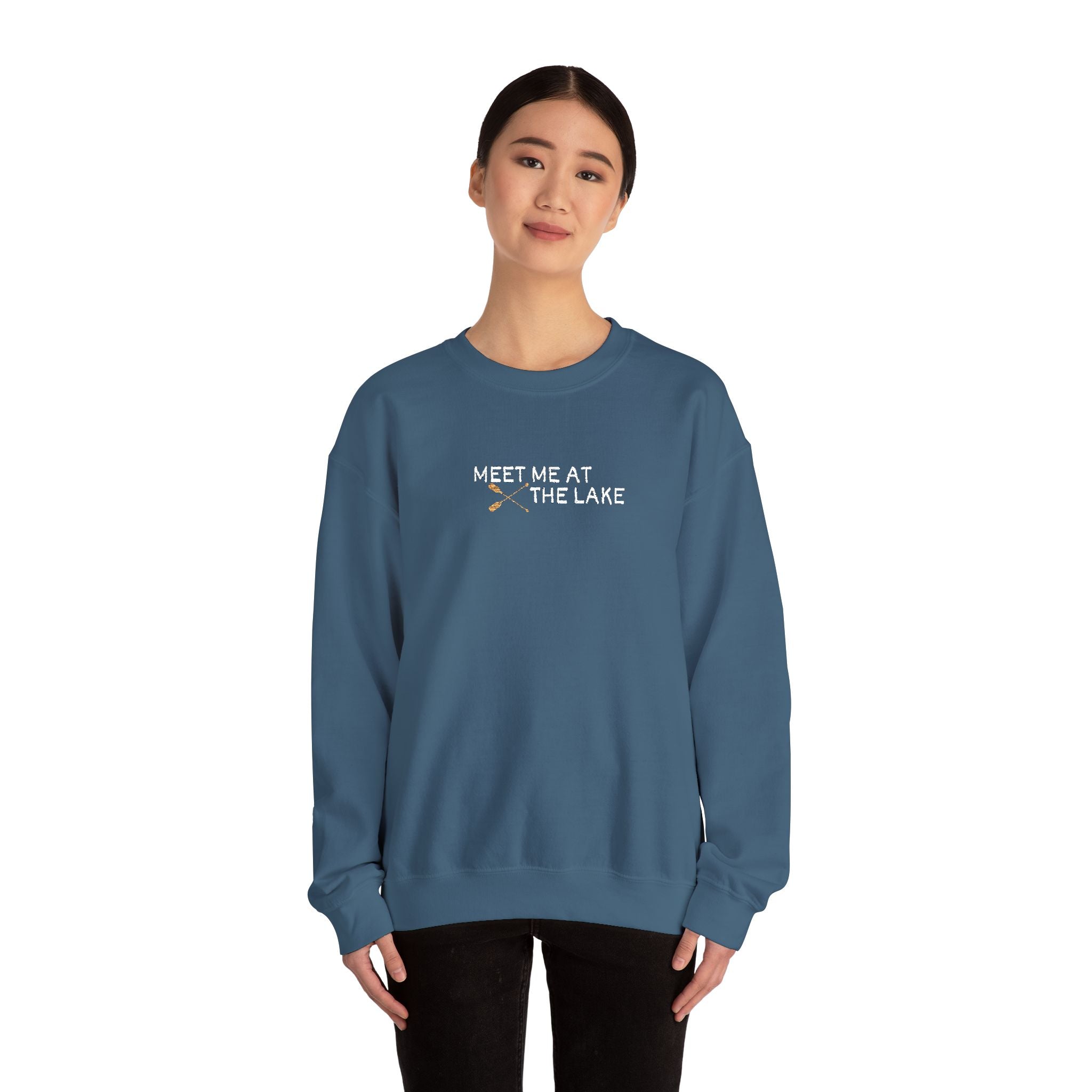 Meet me at the Lake Embroidered Unisex Sweatshirt Crewneck