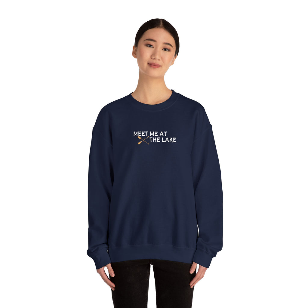 Meet me at the Lake Embroidered Unisex Sweatshirt Crewneck
