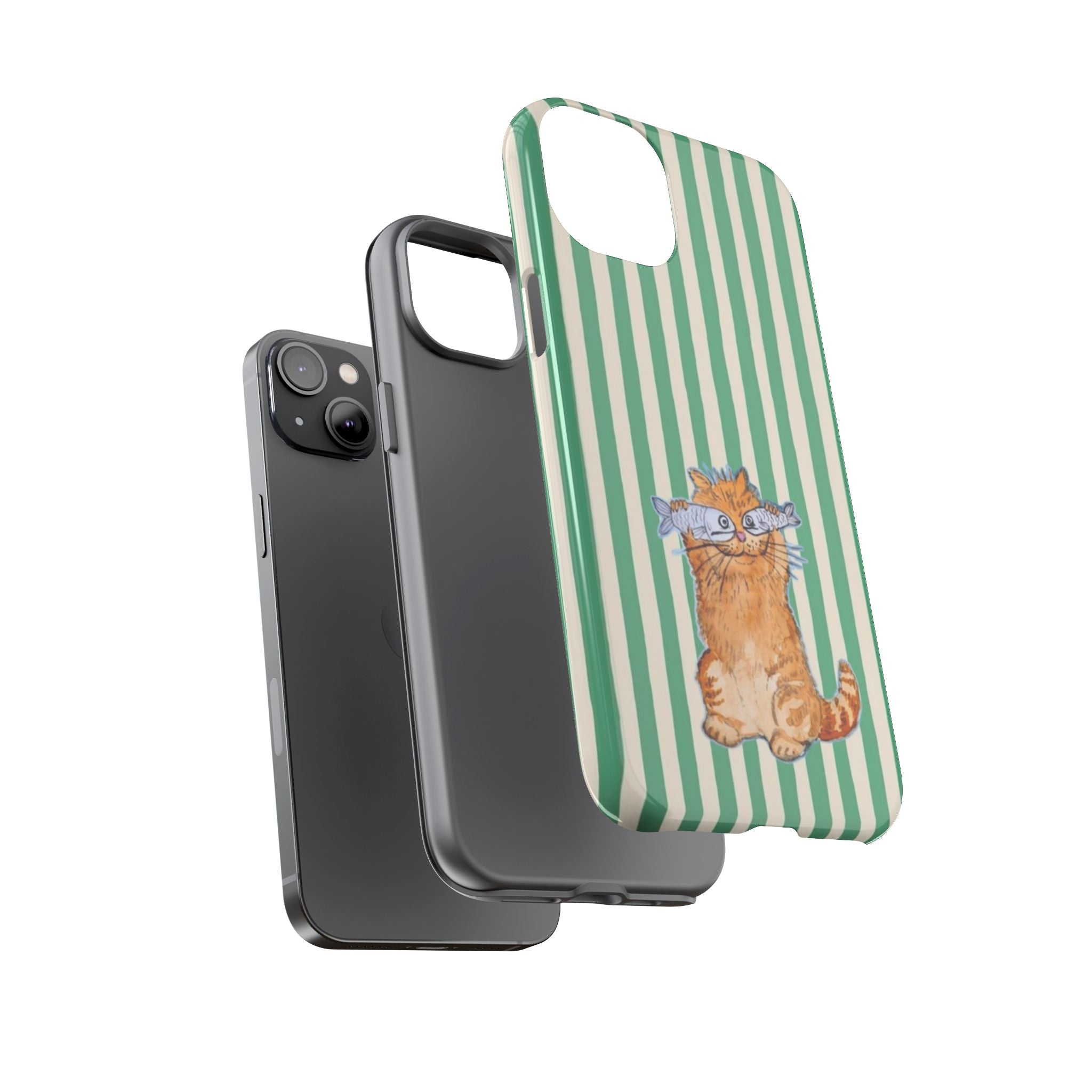 Fun Kitty n Fish - Phone Case