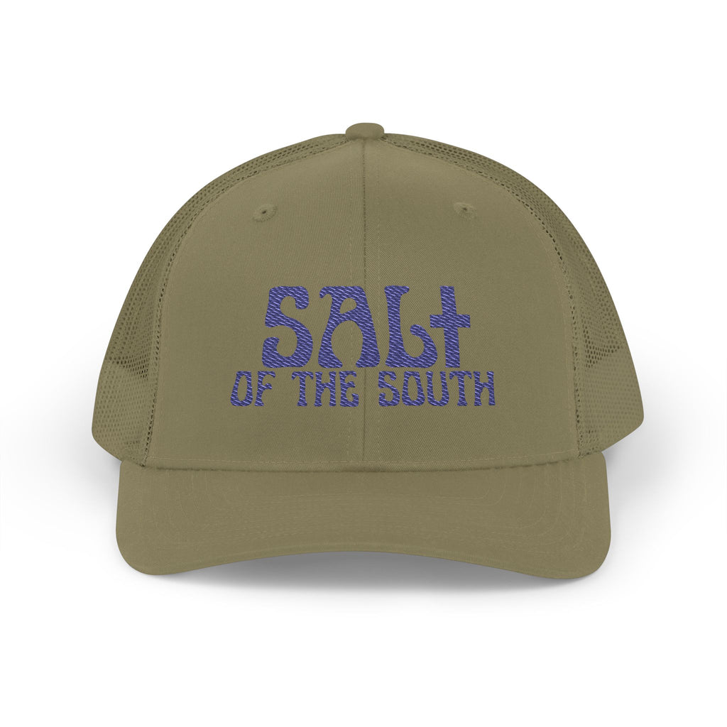 Salt of the South logo, Embroidered Snapback Trucker Cap