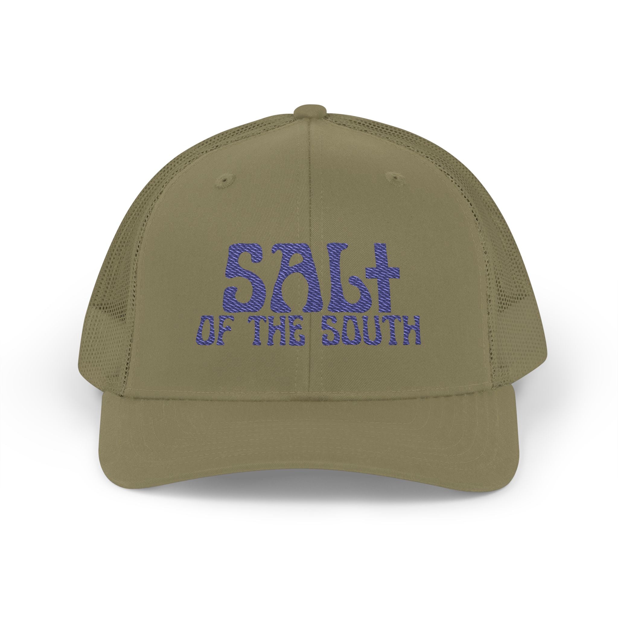 Salt of the South logo, Embroidered Snapback Trucker Cap