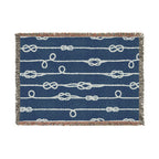 Coastal Knots Woven Blanket