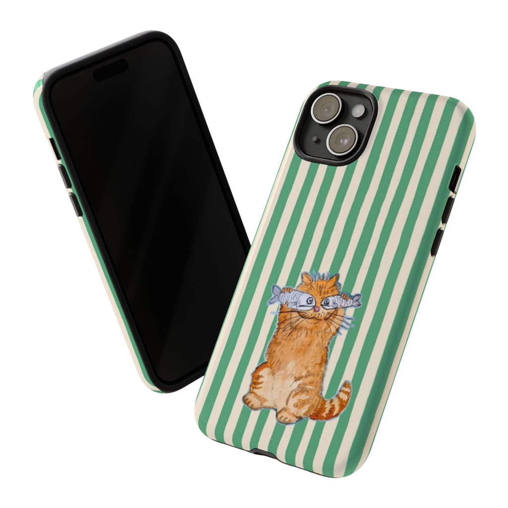 Fun Kitty n Fish - Phone Case