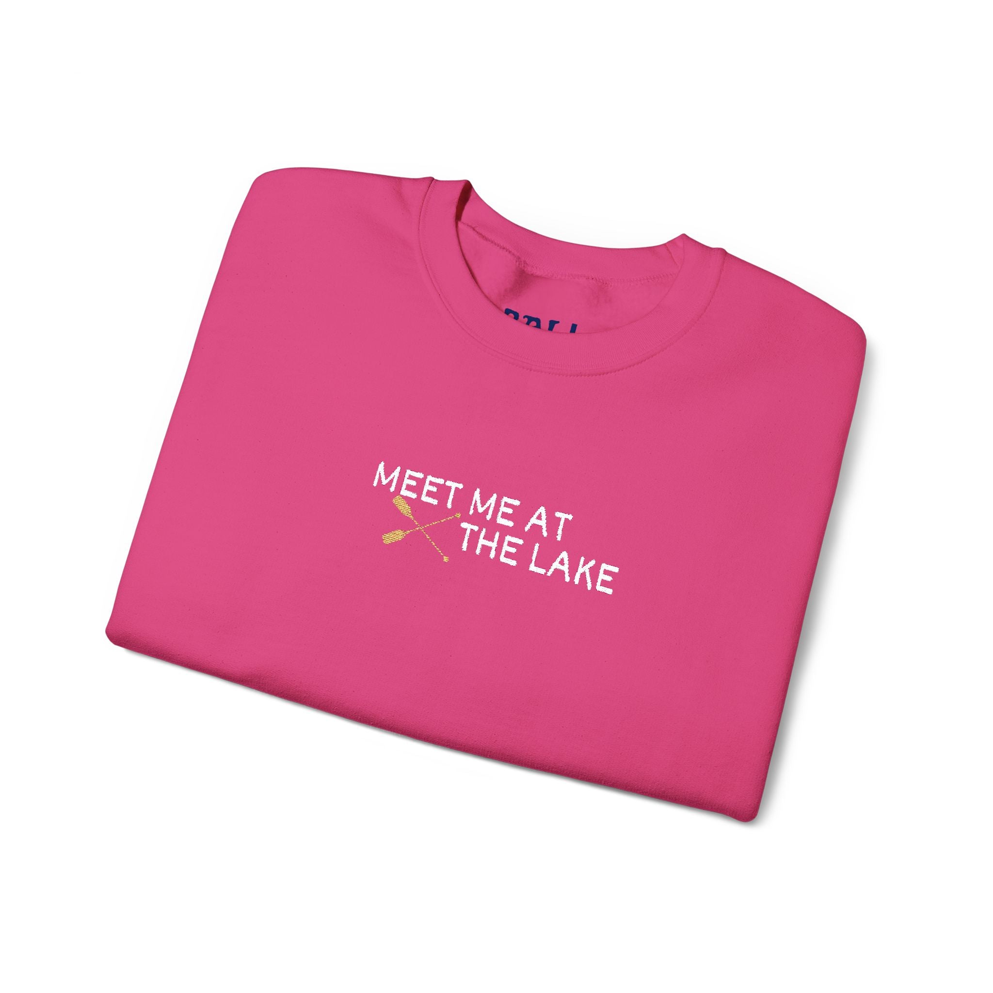Meet me at the Lake Embroidered Unisex Sweatshirt Crewneck