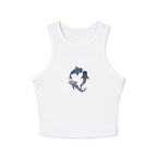 Whale Shark Trio Print Racer Tank Top