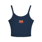 Crab Print Spaghetti Strap Tank Top