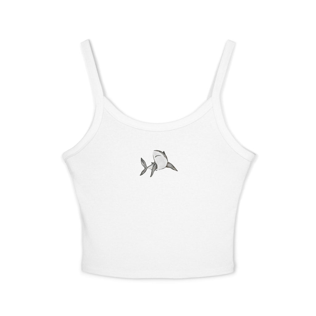 Shark Print Spaghetti Strap Tank Top