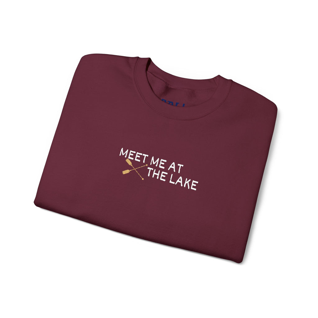 Meet me at the Lake Embroidered Unisex Sweatshirt Crewneck