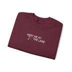 Meet me at the Lake Embroidered Unisex Sweatshirt Crewneck