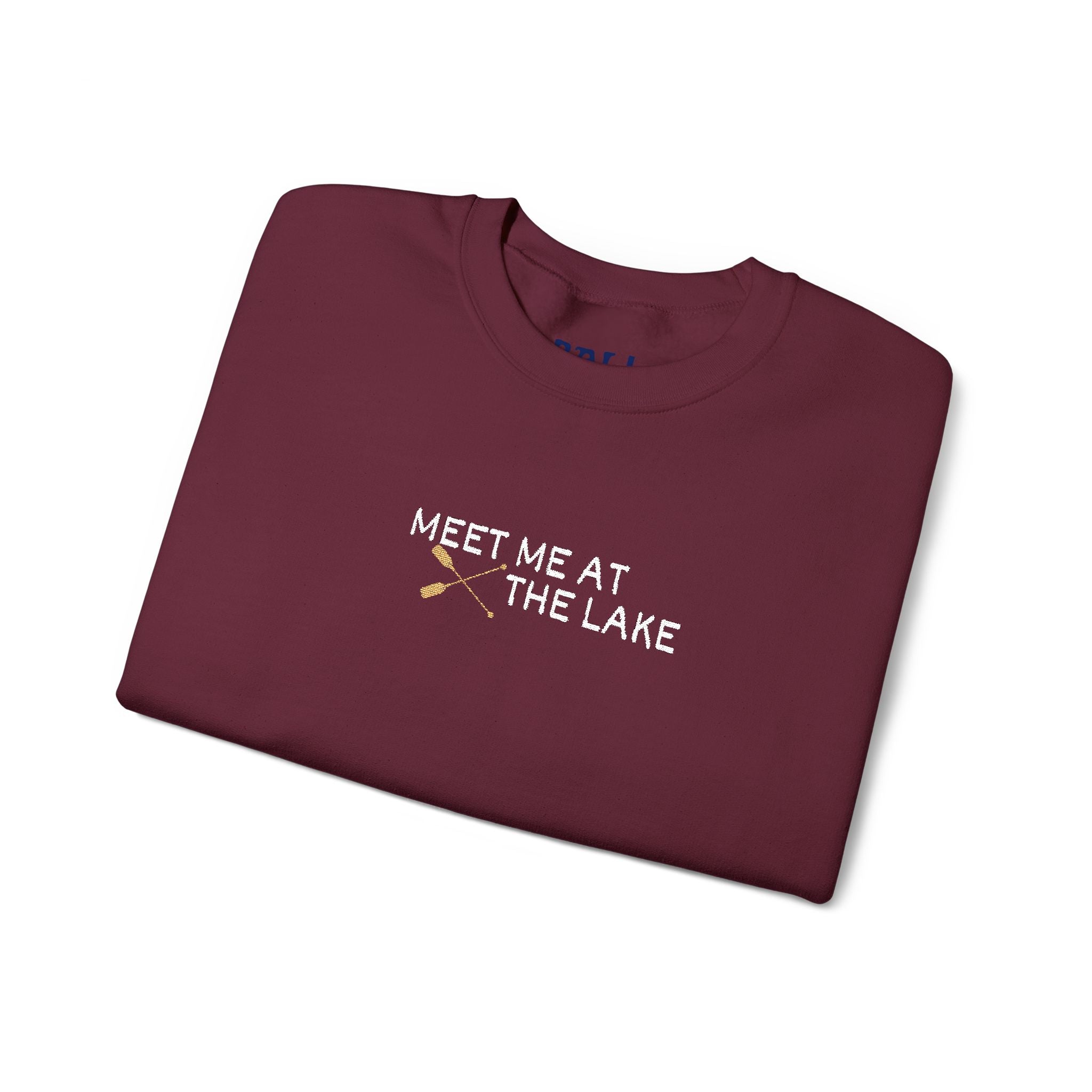 Meet me at the Lake Embroidered Unisex Sweatshirt Crewneck