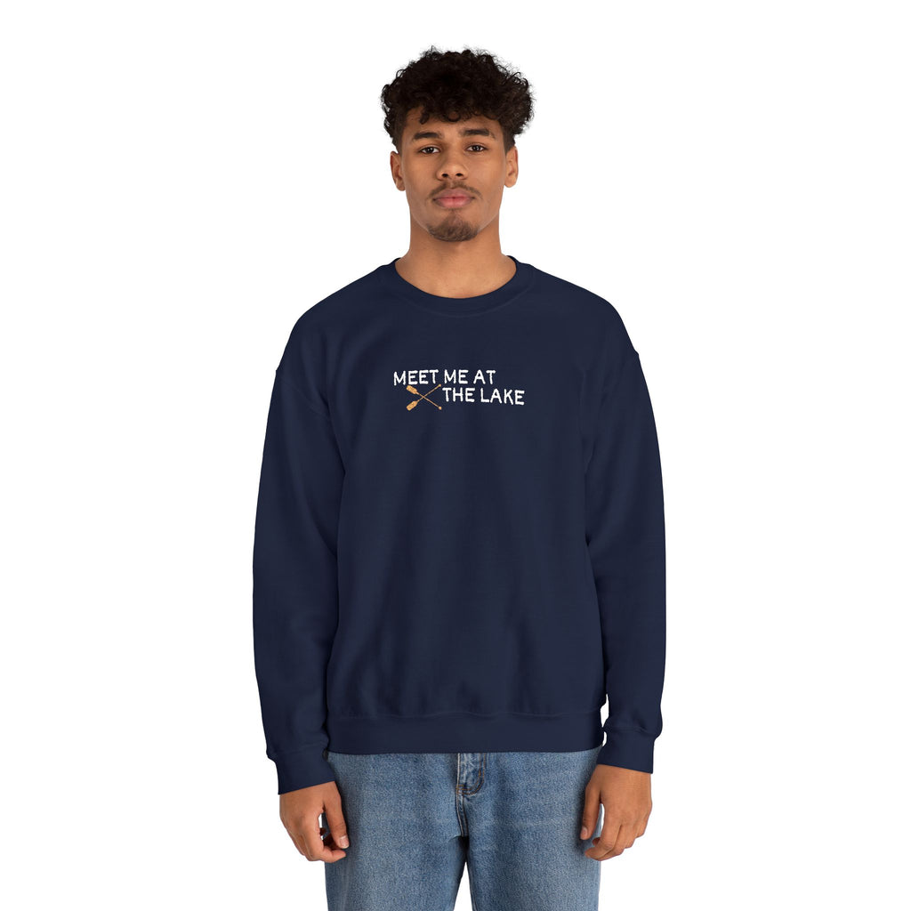 Meet me at the Lake Embroidered Unisex Sweatshirt Crewneck