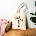 Merry Christmas Cross Tote Bag