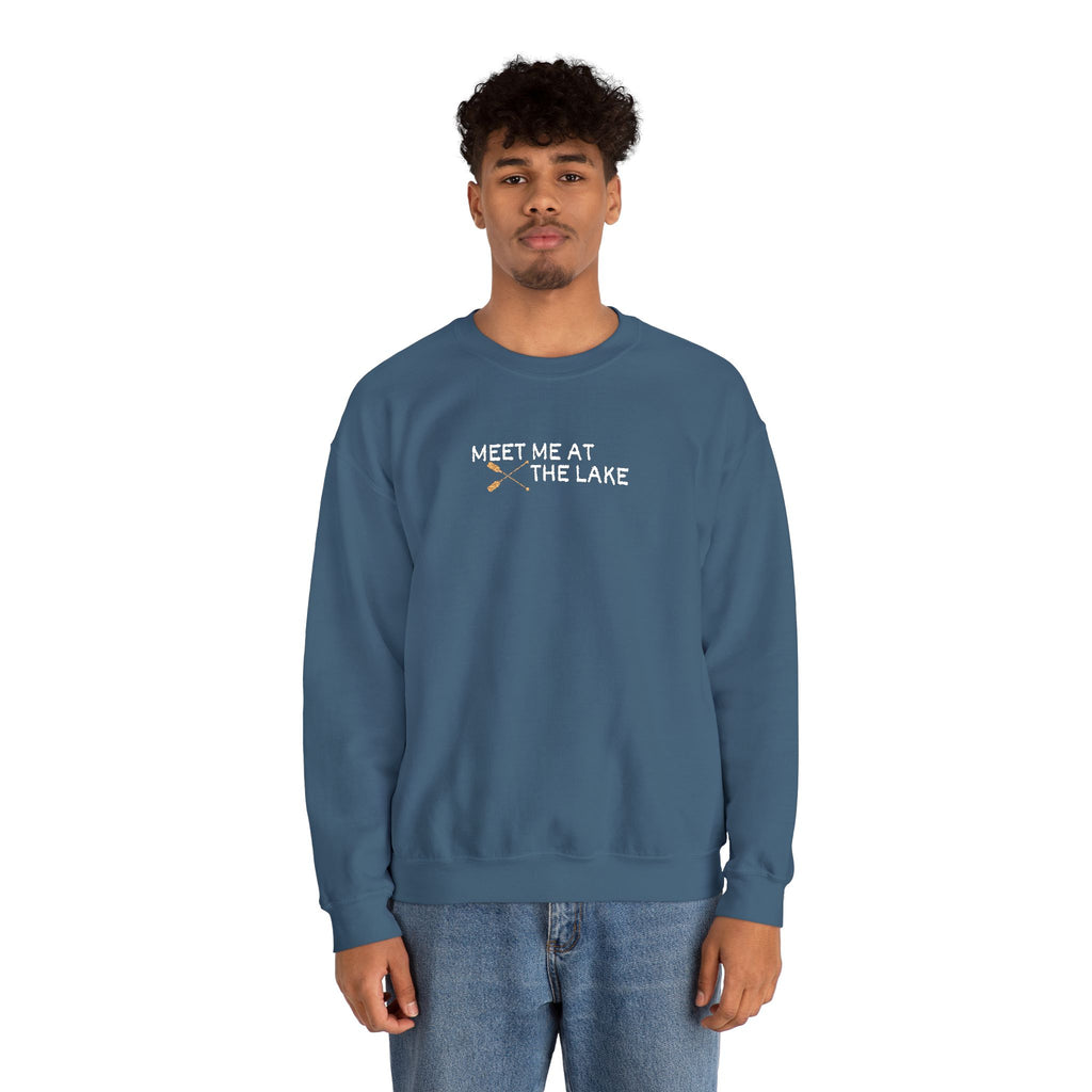 Meet me at the Lake Embroidered Unisex Sweatshirt Crewneck