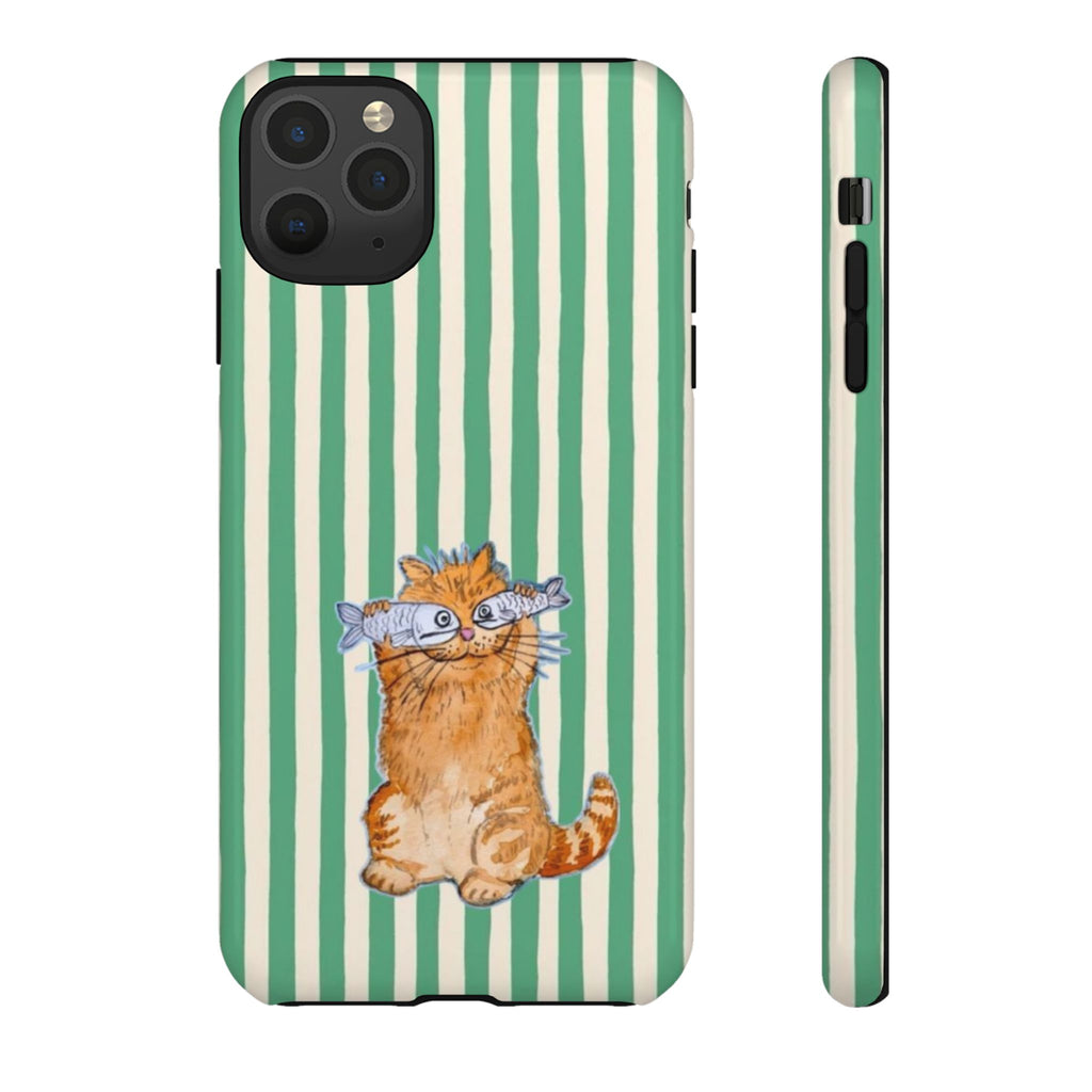 Fun Kitty n Fish - Phone Case