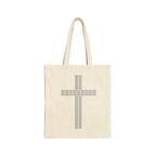 Salt of the South Cross Print Cotton Canvas Tote Bag