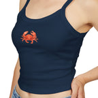 Crab Print Spaghetti Strap Tank Top