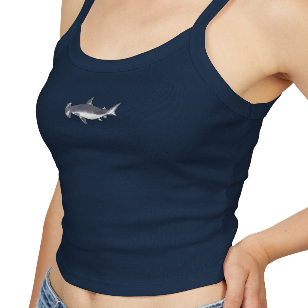 Hammerhead Shark Print Spaghetti Strap Tank Top