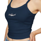 Hammerhead Shark Print Spaghetti Strap Tank Top