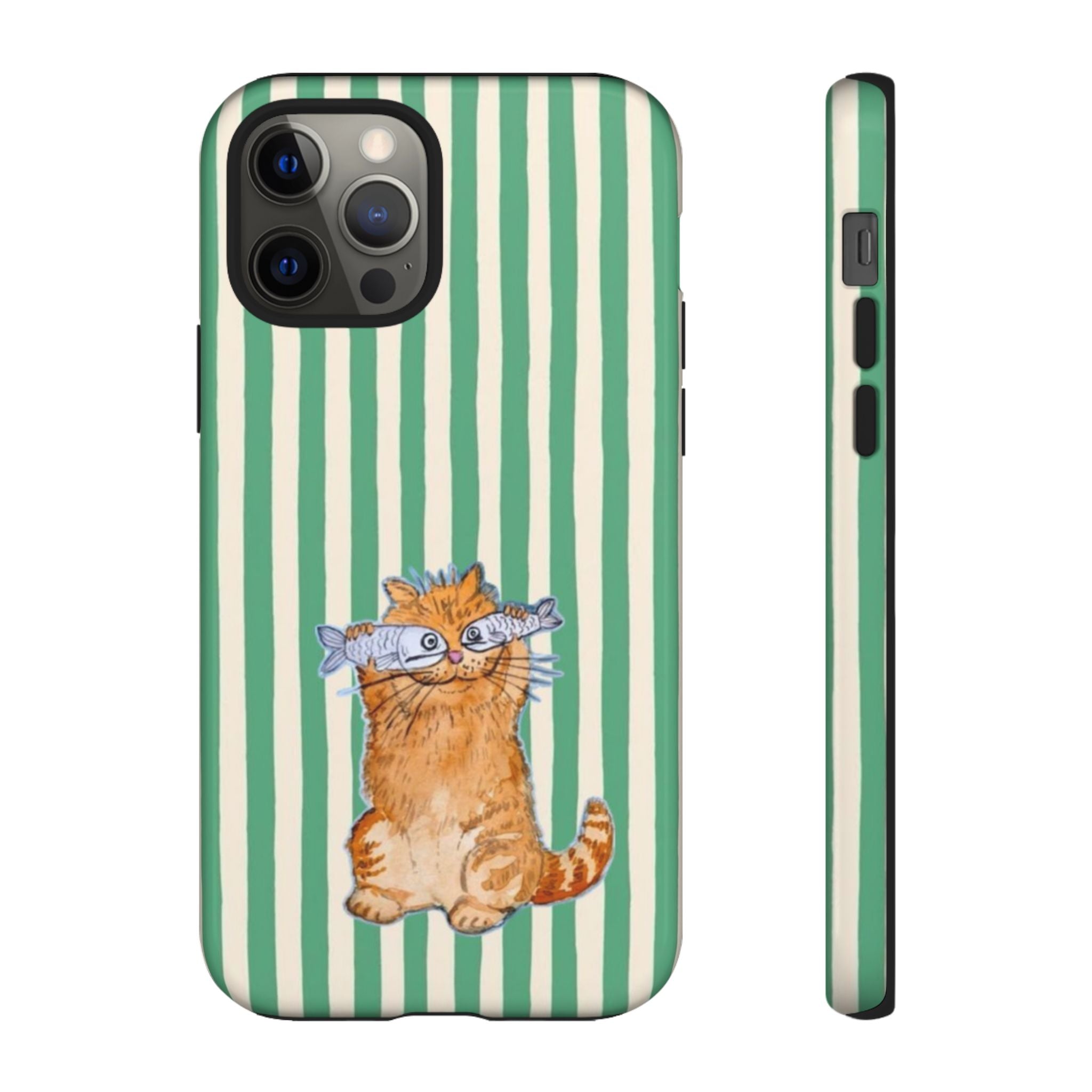 Fun Kitty n Fish - Phone Case