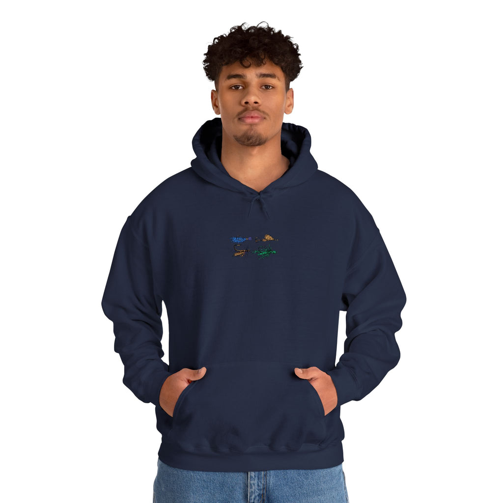 Embroidered Fishing Lure Unisex Hoodie