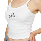 Shark Print Spaghetti Strap Tank Top