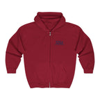Salt of the Earth logo, Embroidered Unisex Zip Hoodie